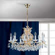 Candelabru modern cristal  Aur 24k 10xE14/40W, Hirohito LU 2143/10 Gold Orion